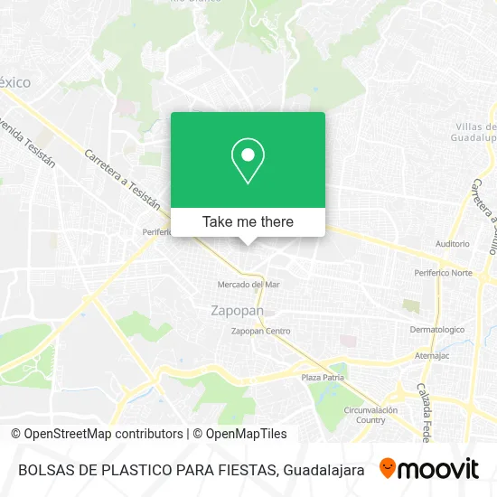 BOLSAS DE PLASTICO PARA FIESTAS map
