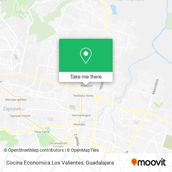 Cocina Economica Los Valientes map