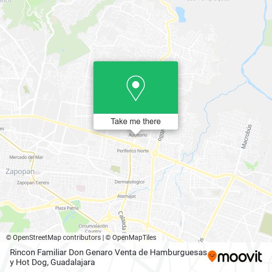Rincon Familiar Don Genaro Venta de Hamburguesas y Hot Dog map