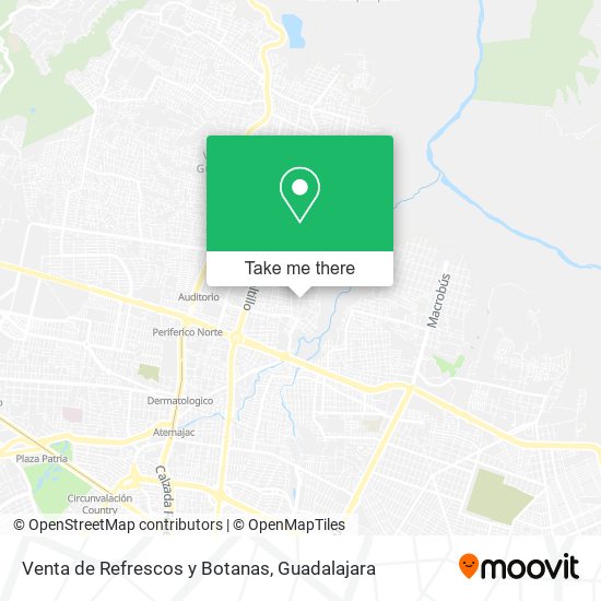 Venta de Refrescos y Botanas map