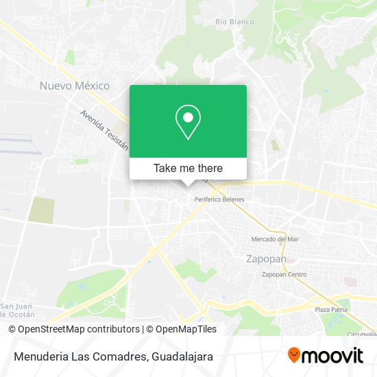 Mapa de Menuderia Las Comadres