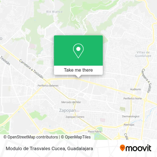 Modulo de Trasvales Cucea map