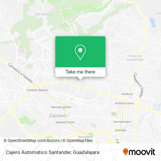 Cajero Automático Santander map