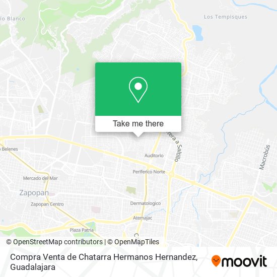 Mapa de Compra Venta de Chatarra Hermanos Hernandez