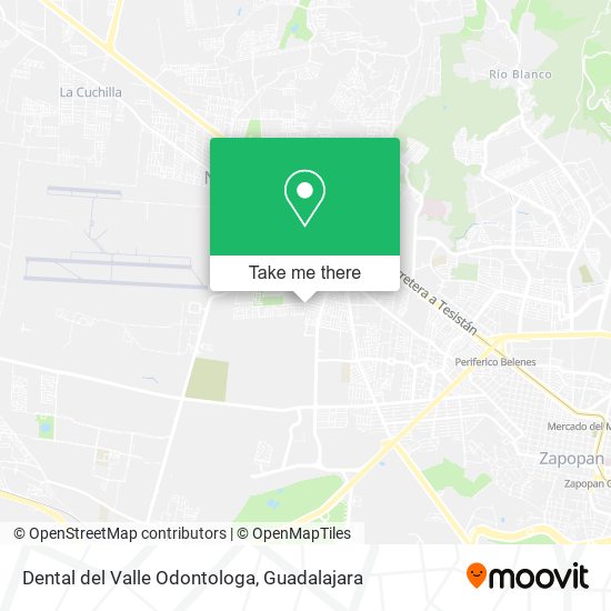 Mapa de Dental del Valle Odontologa