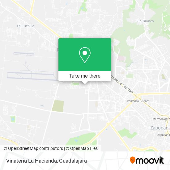 Mapa de Vinateria La Hacienda