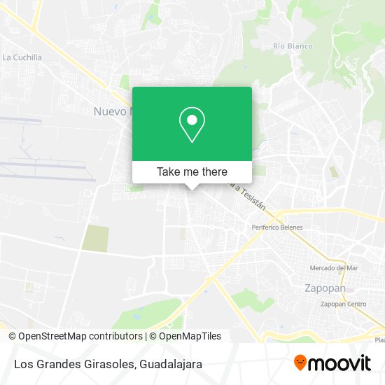 Mapa de Los Grandes Girasoles