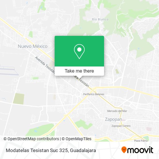 Mapa de Modatelas Tesistan Suc 325