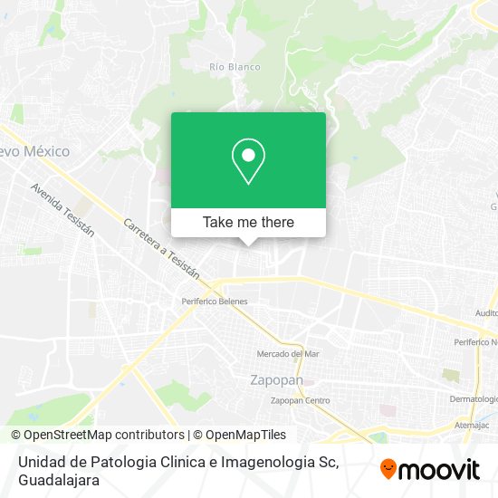 Mapa de Unidad de Patologia Clinica e Imagenologia Sc