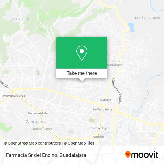 Mapa de Farmacia Sr del Encino