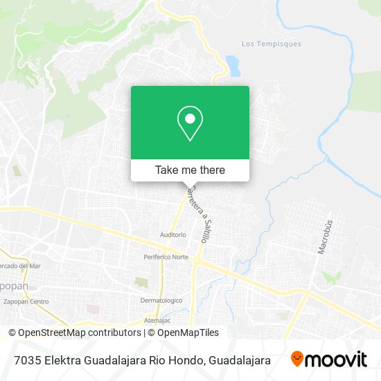 7035 Elektra Guadalajara Rio Hondo map