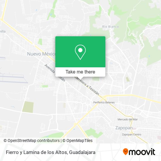 Fierro y Lamina de los Altos map