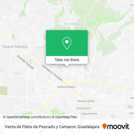 Venta de Filete de Pescado y Camaron map