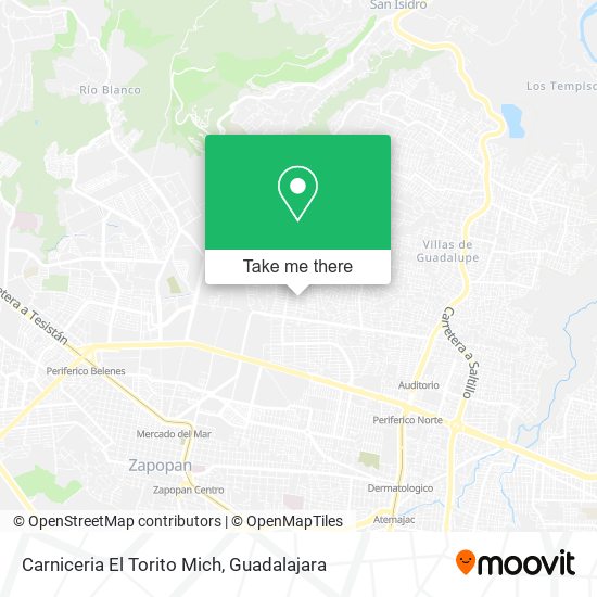 Mapa de Carniceria El Torito Mich