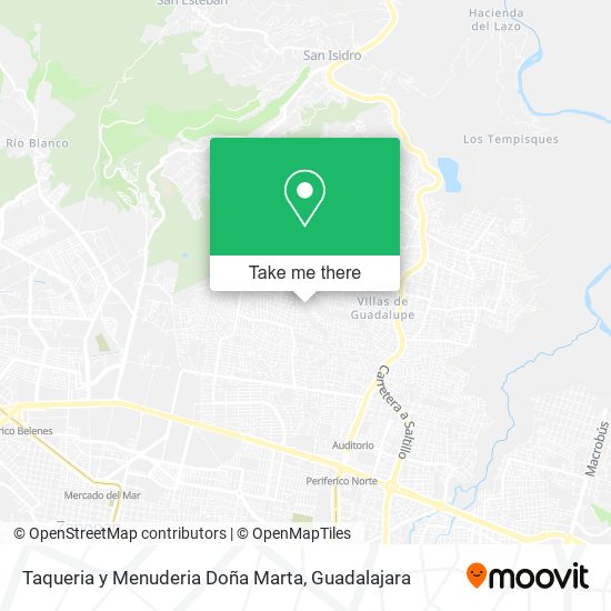 Taqueria y Menuderia Doña Marta map