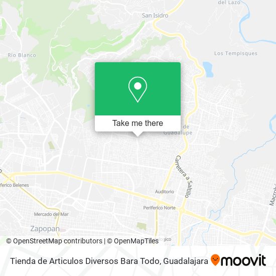 Tienda de Articulos Diversos Bara Todo map