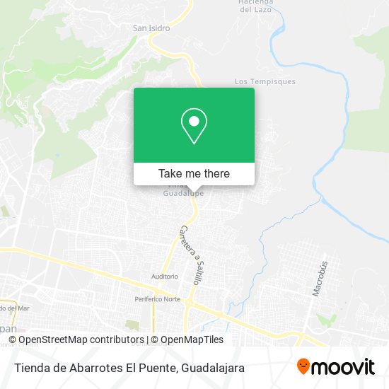 Mapa de Tienda de Abarrotes El Puente