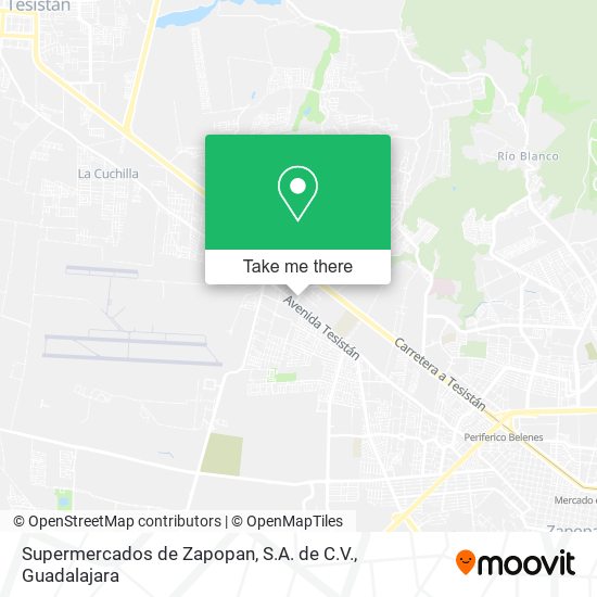 Mapa de Supermercados de Zapopan, S.A. de C.V.