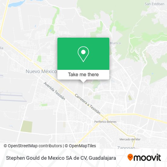 Stephen Gould de Mexico SA de CV map