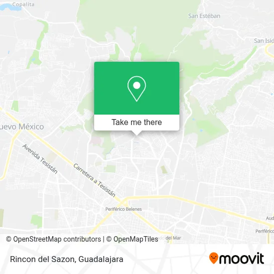 Rincon del Sazon map