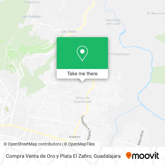 Compra Venta de Oro y Plata El Zafiro map