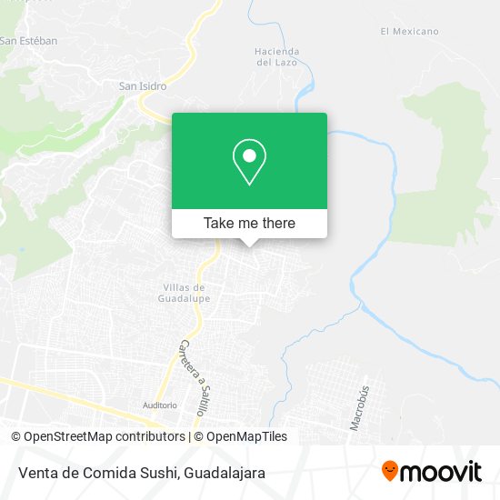 Mapa de Venta de Comida Sushi