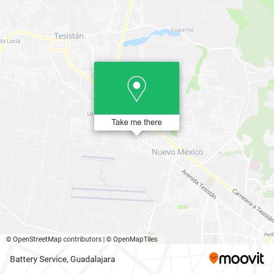 Battery Service map