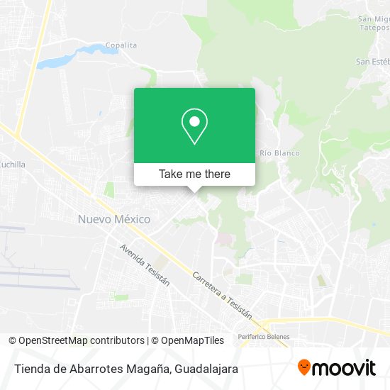 Mapa de Tienda de Abarrotes Magaña