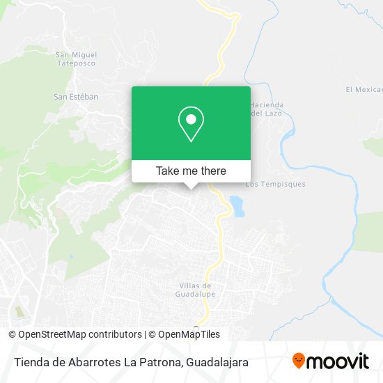 Mapa de Tienda de Abarrotes La Patrona