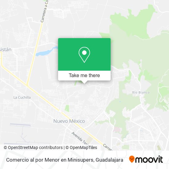 Comercio al por Menor en Minisupers map