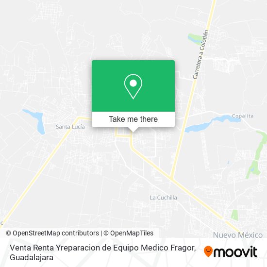 Mapa de Venta Renta Yreparacion de Equipo Medico Fragor