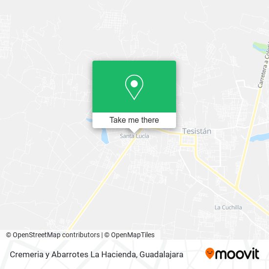 Cremeria y Abarrotes La Hacienda map
