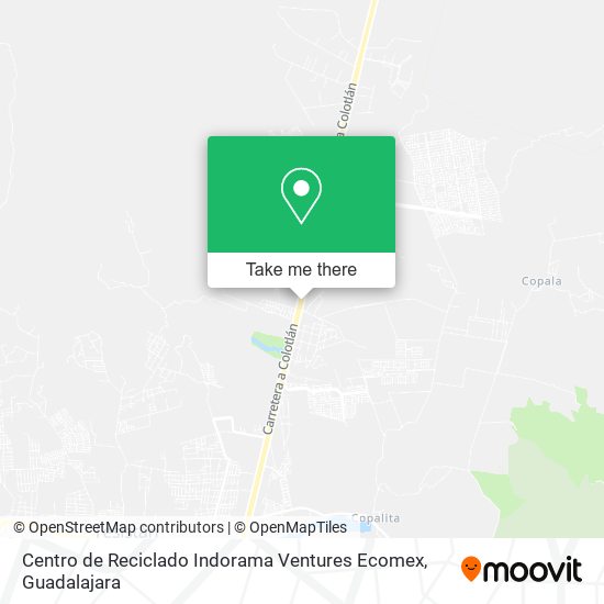Mapa de Centro de Reciclado Indorama Ventures Ecomex