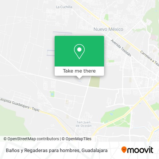 Baños y Regaderas para hombres map