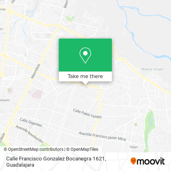 Calle Francisco Gonzalez Bocanegra 1621 map