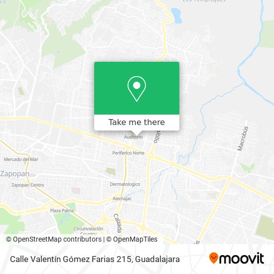 Calle Valentín Gómez Farias 215 map