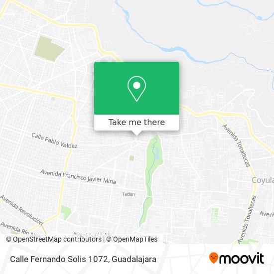 Calle Fernando Solis 1072 map