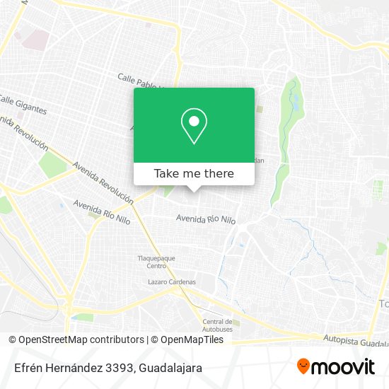 Efrén Hernández 3393 map