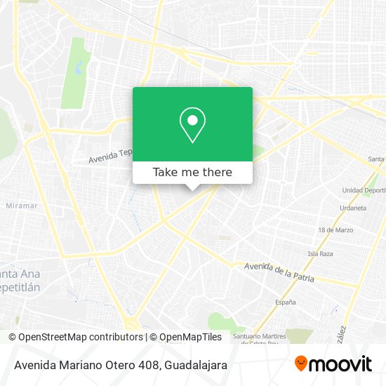 Avenida Mariano Otero 408 map