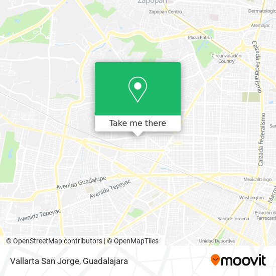 Vallarta San Jorge map
