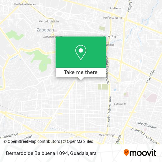 Bernardo de Balbuena 1094 map