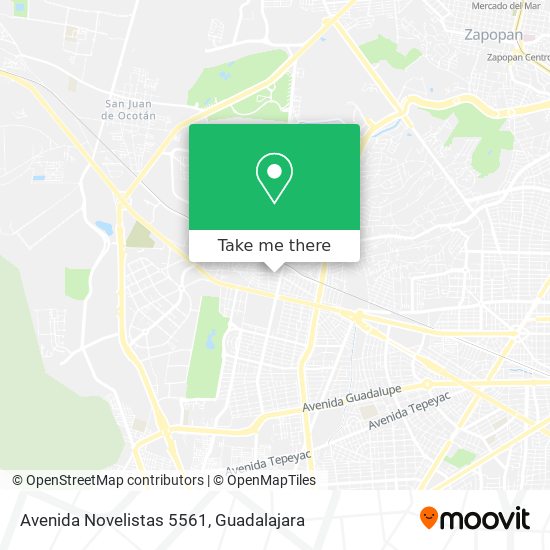 Mapa de Avenida Novelistas 5561