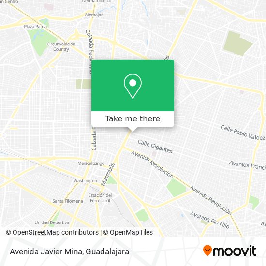 Avenida Javier Mina map