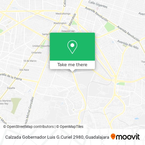 Mapa de Calzada Gobernador Luis G.Curiel 2980