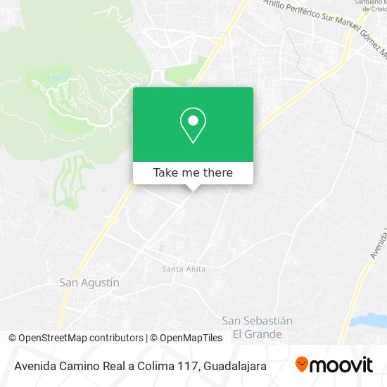 Avenida Camino Real a Colima 117 map