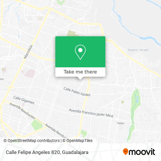Calle Felipe Angeles 820 map