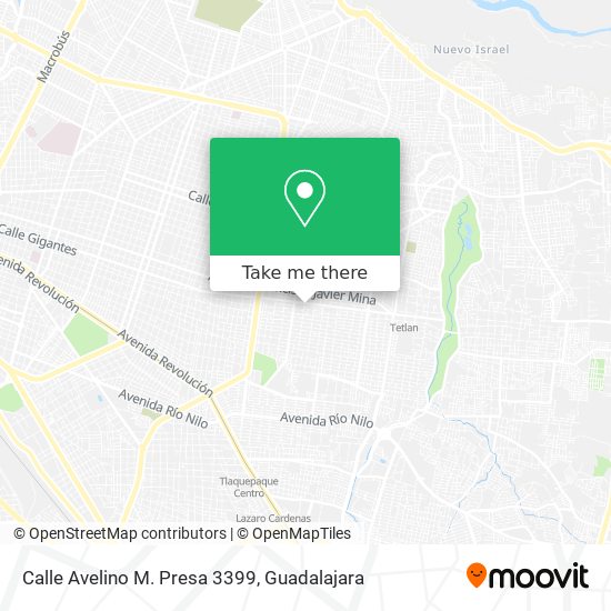 Mapa de Calle Avelino M. Presa 3399