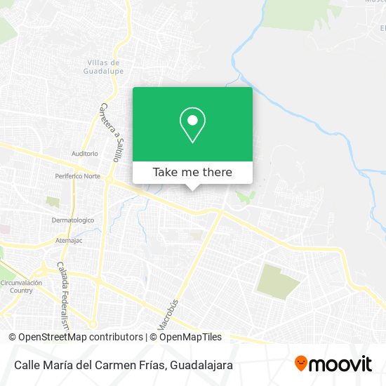 Mapa de Calle María del Carmen Frías