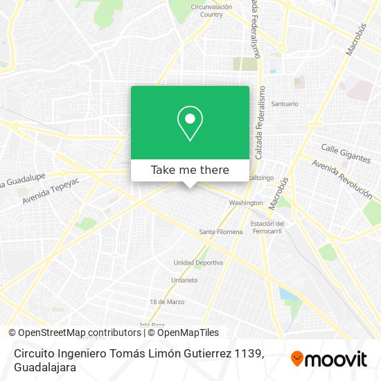 Mapa de Circuito Ingeniero Tomás Limón Gutierrez 1139