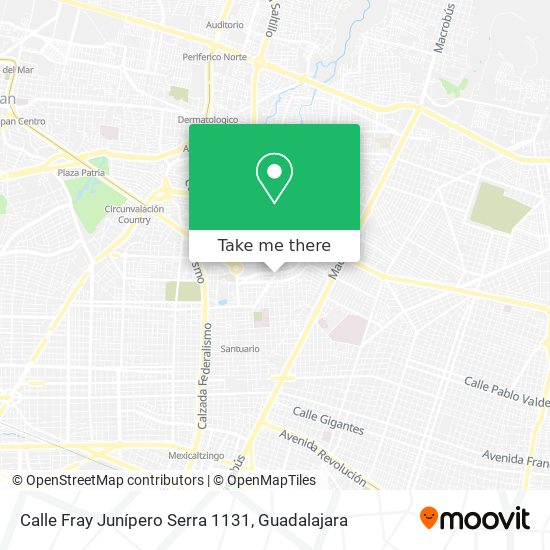 Mapa de Calle Fray Junípero Serra 1131